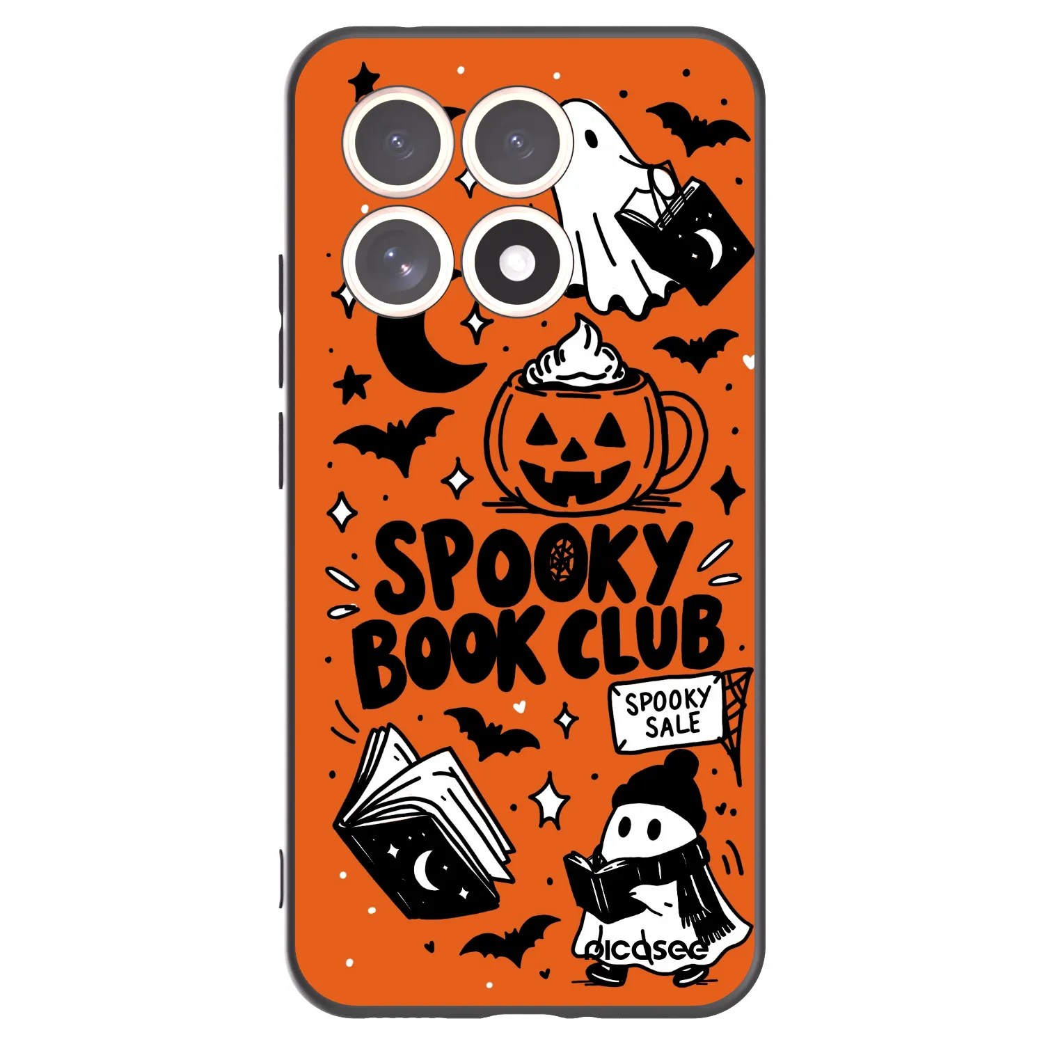 Picasee silikonski črni ovitek za Xiaomi 15T - Spooky book club