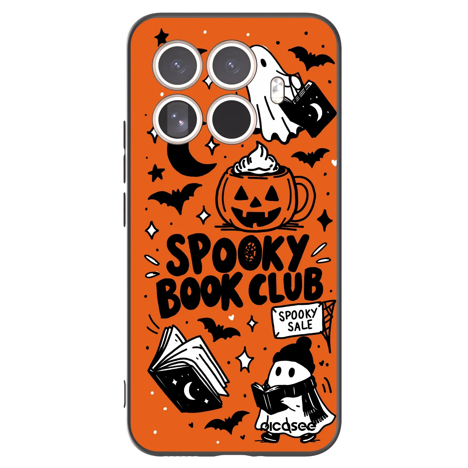 Picasee silikonski črni ovitek za Xiaomi 15T Pro - Spooky book club