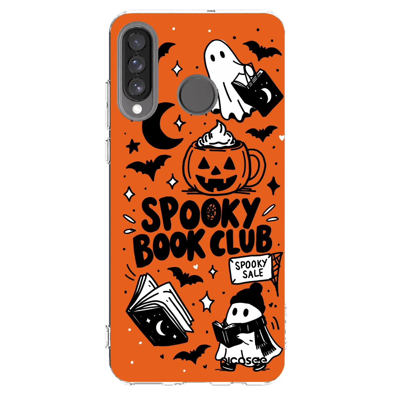 Picasee silikonski prozorni ovitek za Huawei P30 Lite - Spooky book club