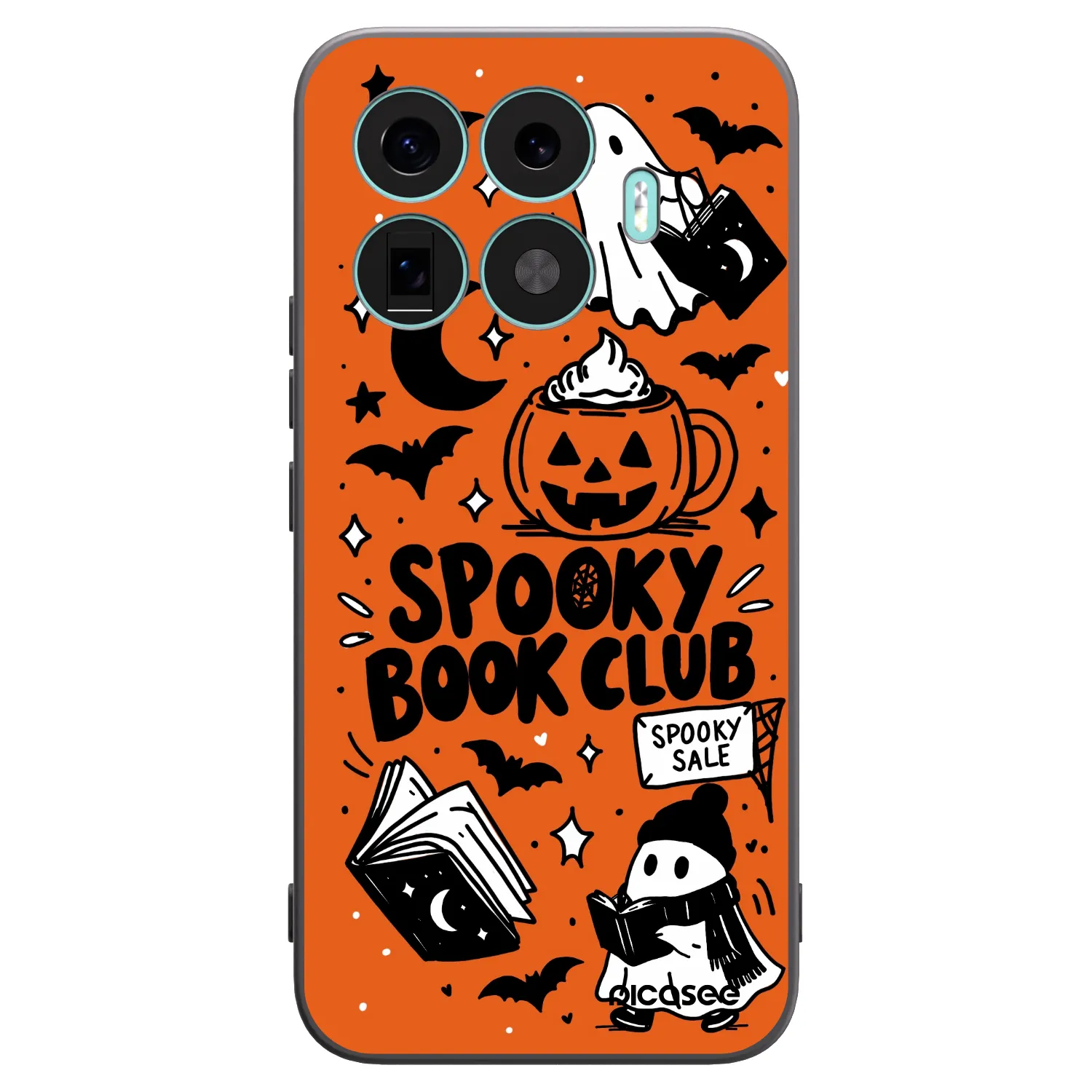 Picasee silikonski črni ovitek za Xiaomi 17T Pro - Spooky book club