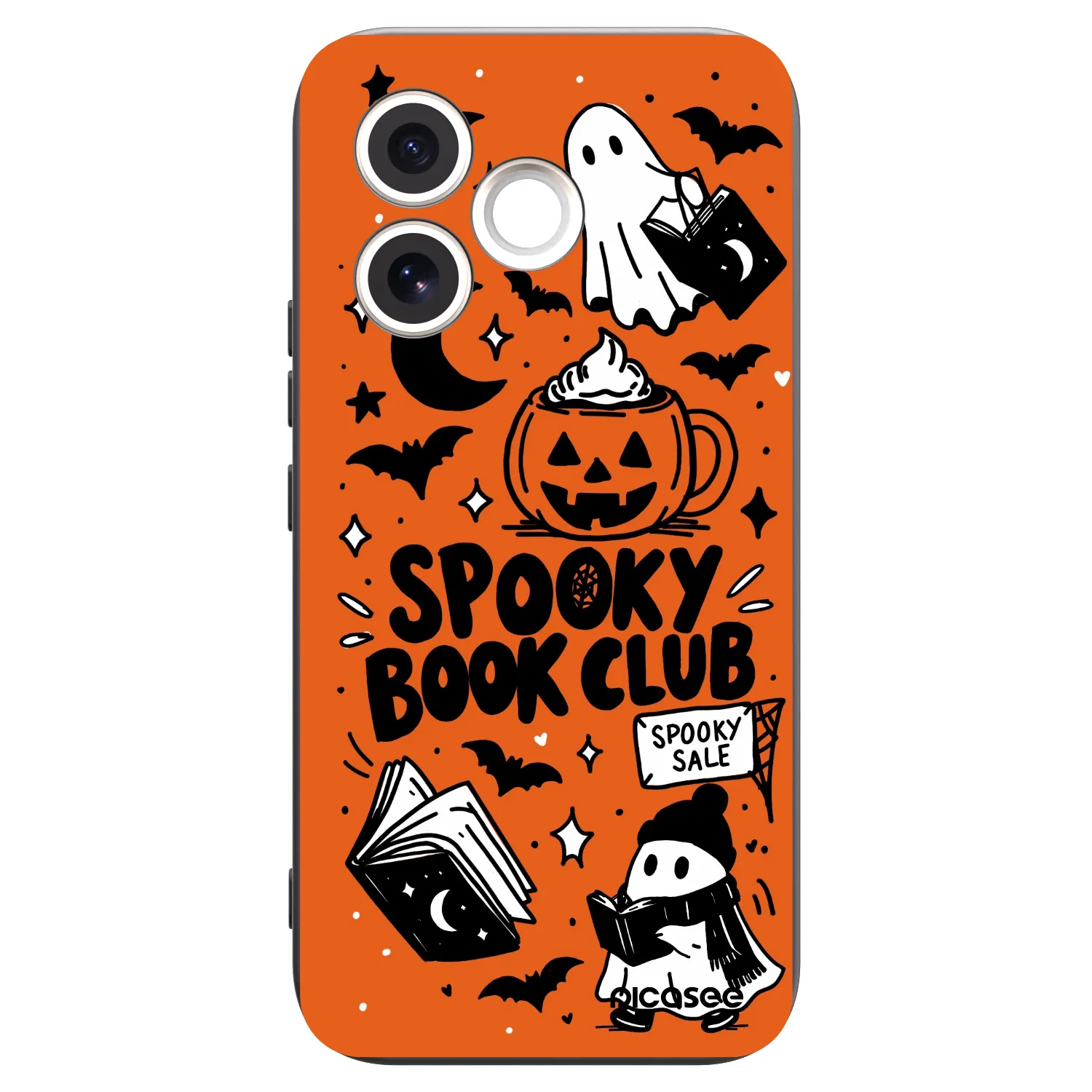 Picasee silikonski črni ovitek za Honor 600 Lite - Spooky book club