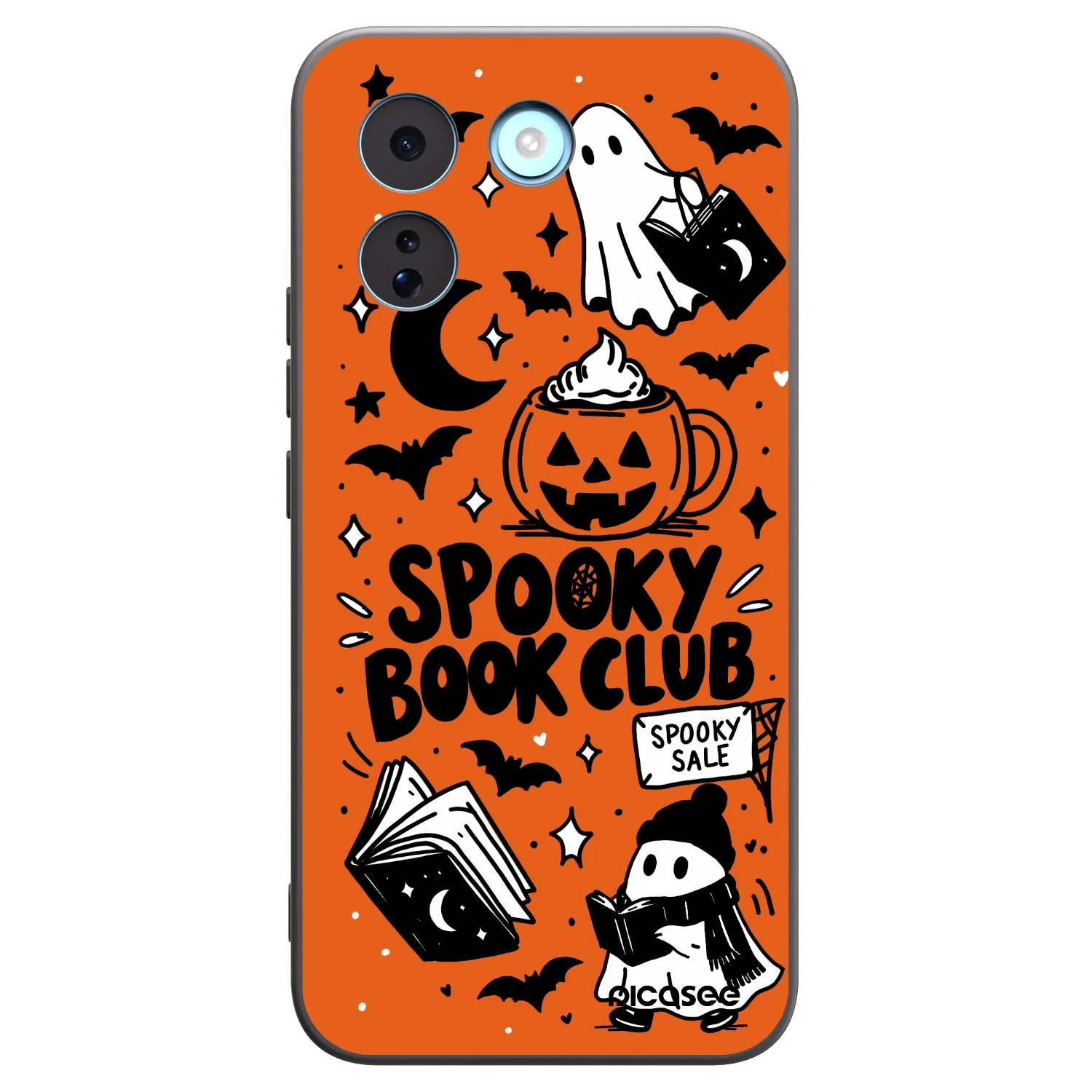 Picasee silikonski črni ovitek za Xiaomi Redmi Note 17 Pro MAX 5G - Spooky book club