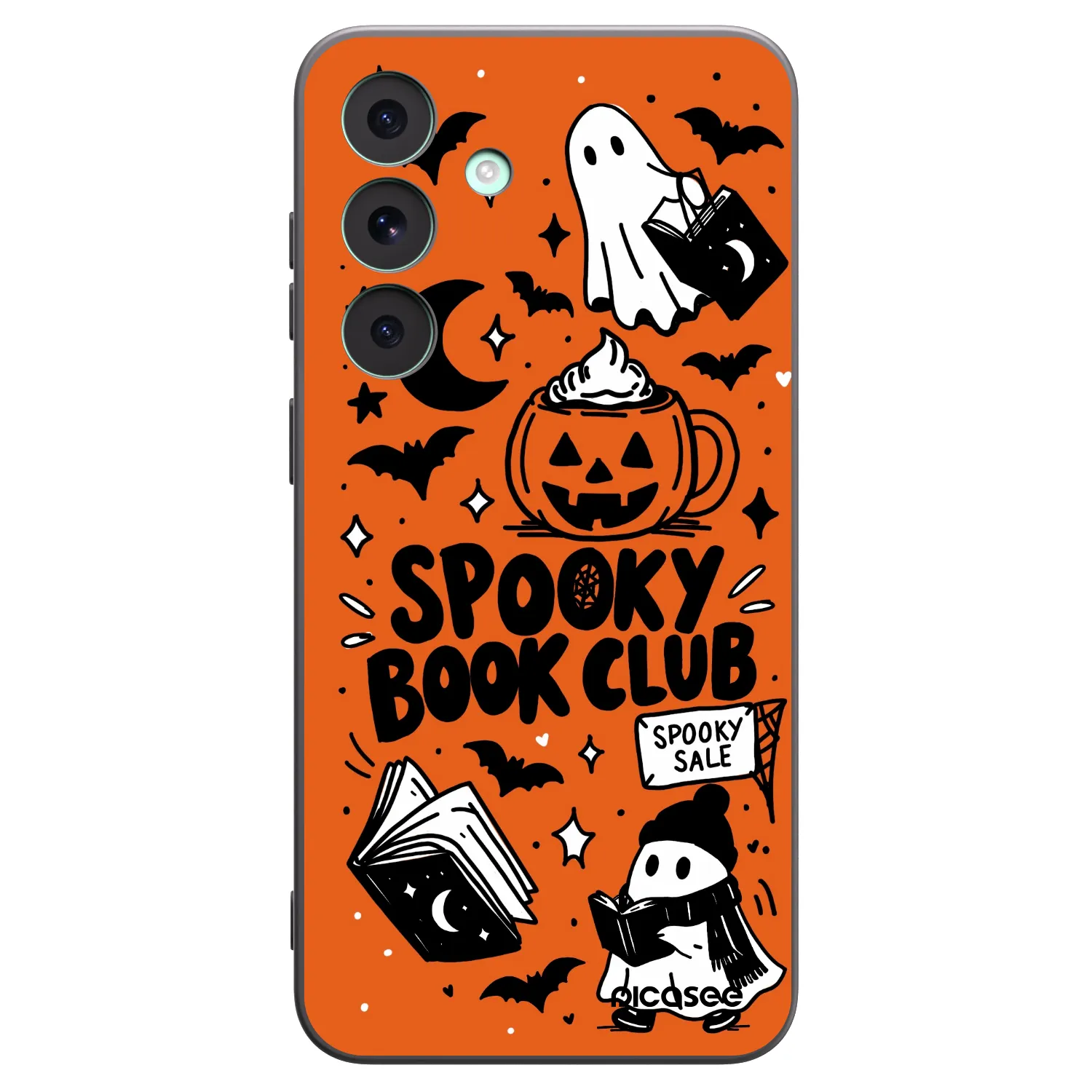 Picasee silikonski črni ovitek za Samsung Galaxy S26 FE - Spooky book club