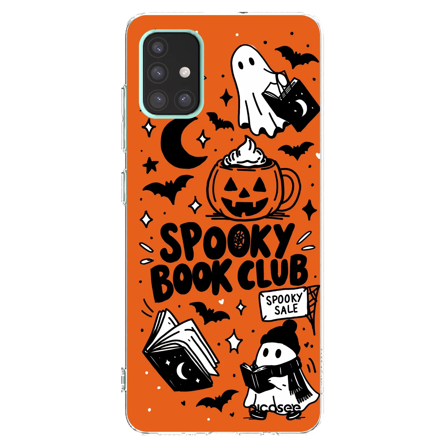 Picasee silikonski prozorni ovitek za Samsung Galaxy A51 A515F - Spooky book club