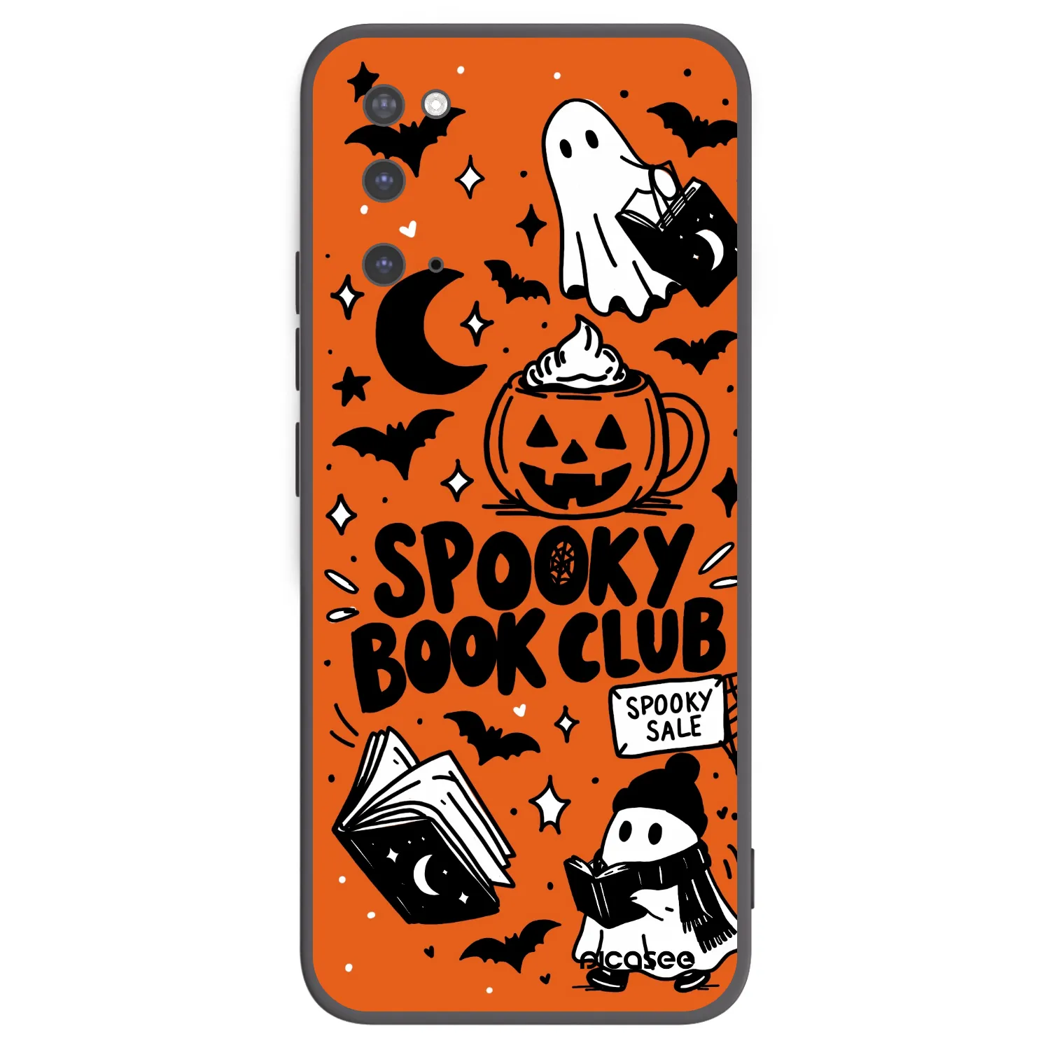 Picasee silikonski črni ovitek za Samsung Galaxy S20 G980F - Spooky book club