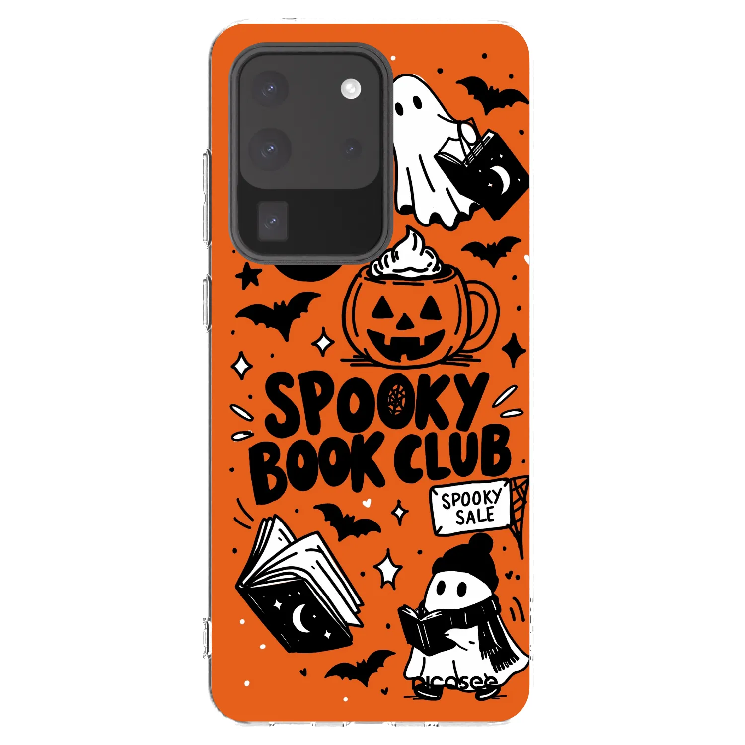 Picasee silikonski prozorni ovitek za Samsung Galaxy S20 Ultra 5G G988F - Spooky book club