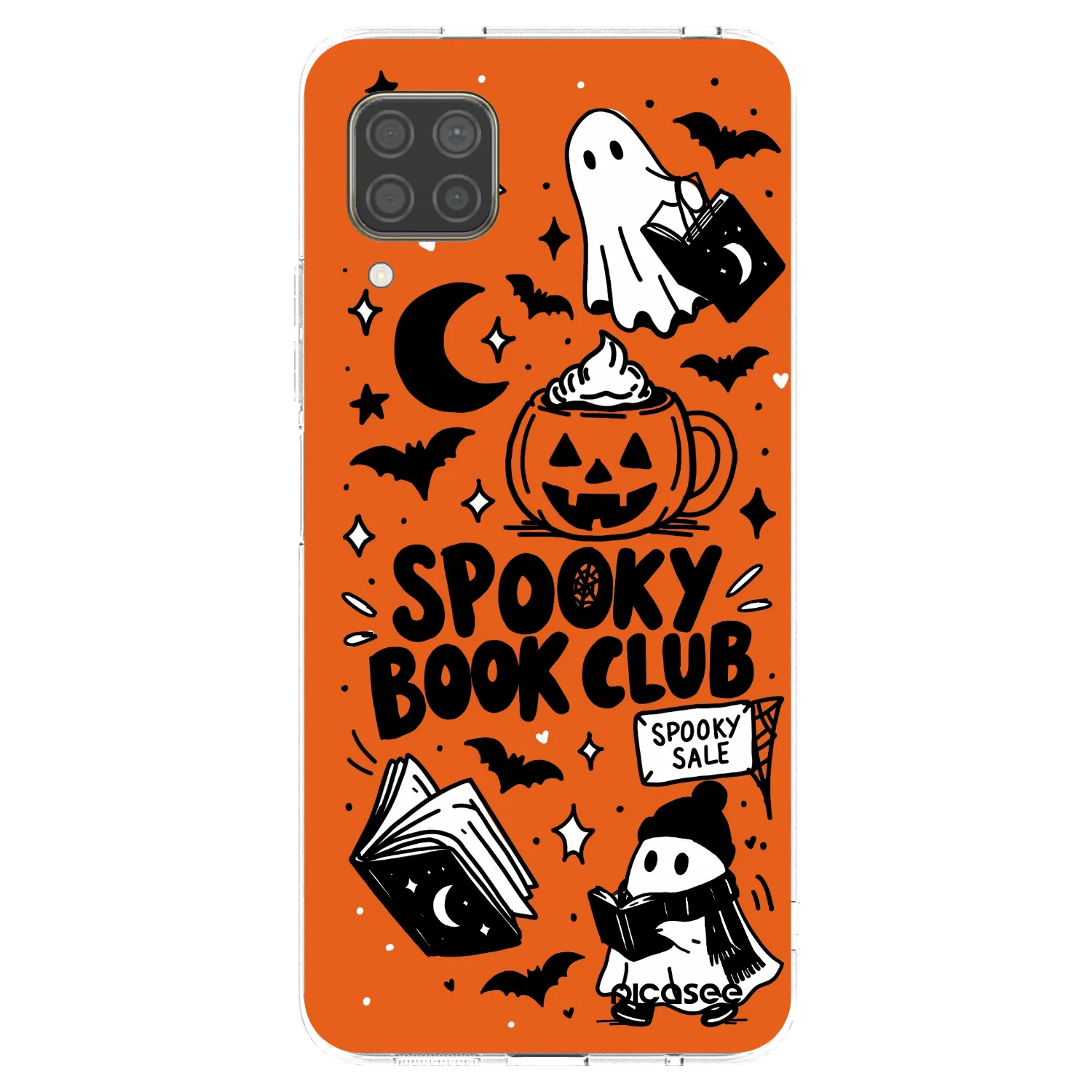 Picasee silikonski prozorni ovitek za Huawei P40 Lite - Spooky book club