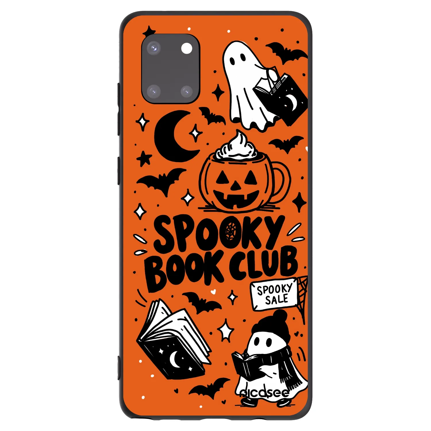 Picasee silikonski črni ovitek za Samsung Galaxy Note 10 Lite N770F - Spooky book club