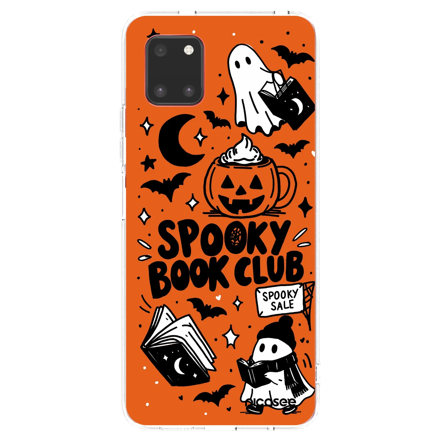 Picasee silikonski prozorni ovitek za Samsung Galaxy Note 10 Lite N770F - Spooky book club