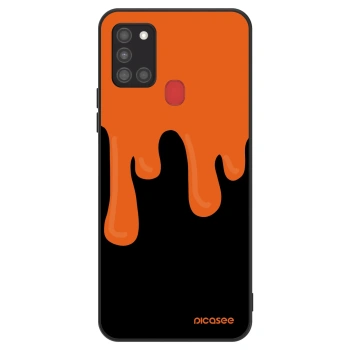 Ovitek za Samsung Galaxy A21s - Orange spooky