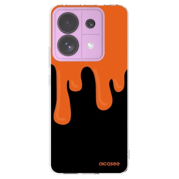 Picasee silikonski prozorni ovitek za Xiaomi Redmi Note 13 Pro 5G - Orange spooky