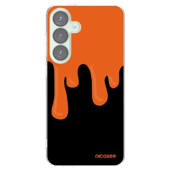Picasee silikonski prozorni ovitek za Samsung Galaxy S25+ 5G - Orange spooky
