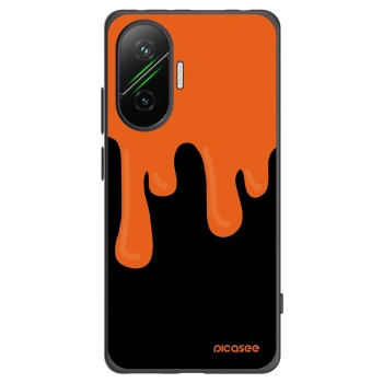 Picasee silikonski črni ovitek za Xiaomi Poco F7 5G - Orange spooky