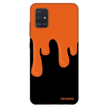 Ovitek za Samsung Galaxy A51 A515F - Orange spooky