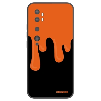 Picasee silikonski črni ovitek za Xiaomi Mi Note 10 (Pro) - Orange spooky