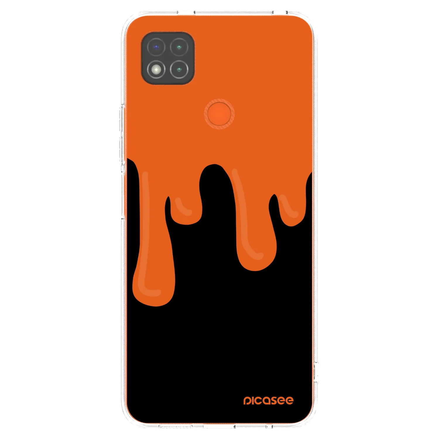 Picasee silikonski prozorni ovitek za Xiaomi Redmi 9C - Orange spooky