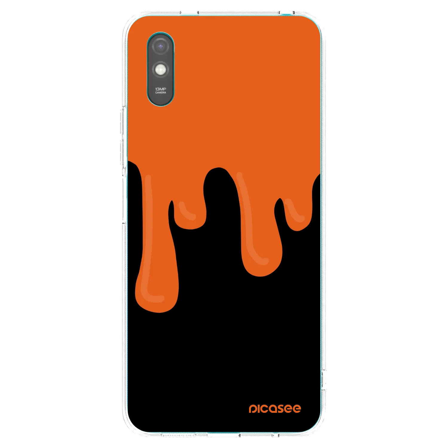 Picasee silikonski prozorni ovitek za Xiaomi Redmi 9A - Orange spooky