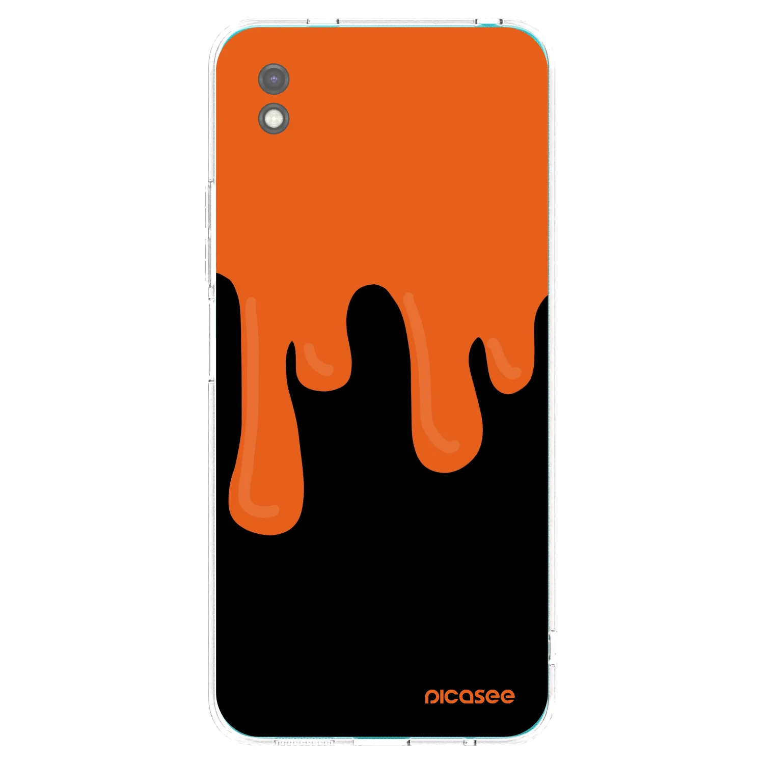 Picasee silikonski črni ovitek za Xiaomi Redmi 9A - Orange spooky