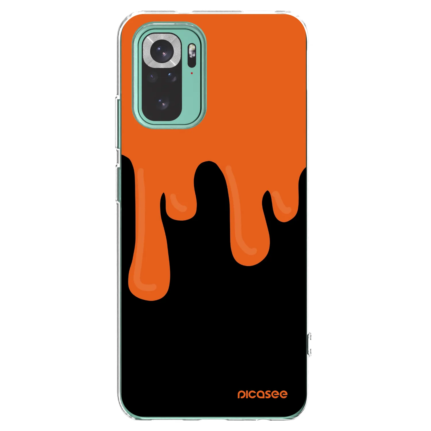 Picasee silikonski prozorni ovitek za Xiaomi Redmi Note 10 Pro - Orange spooky