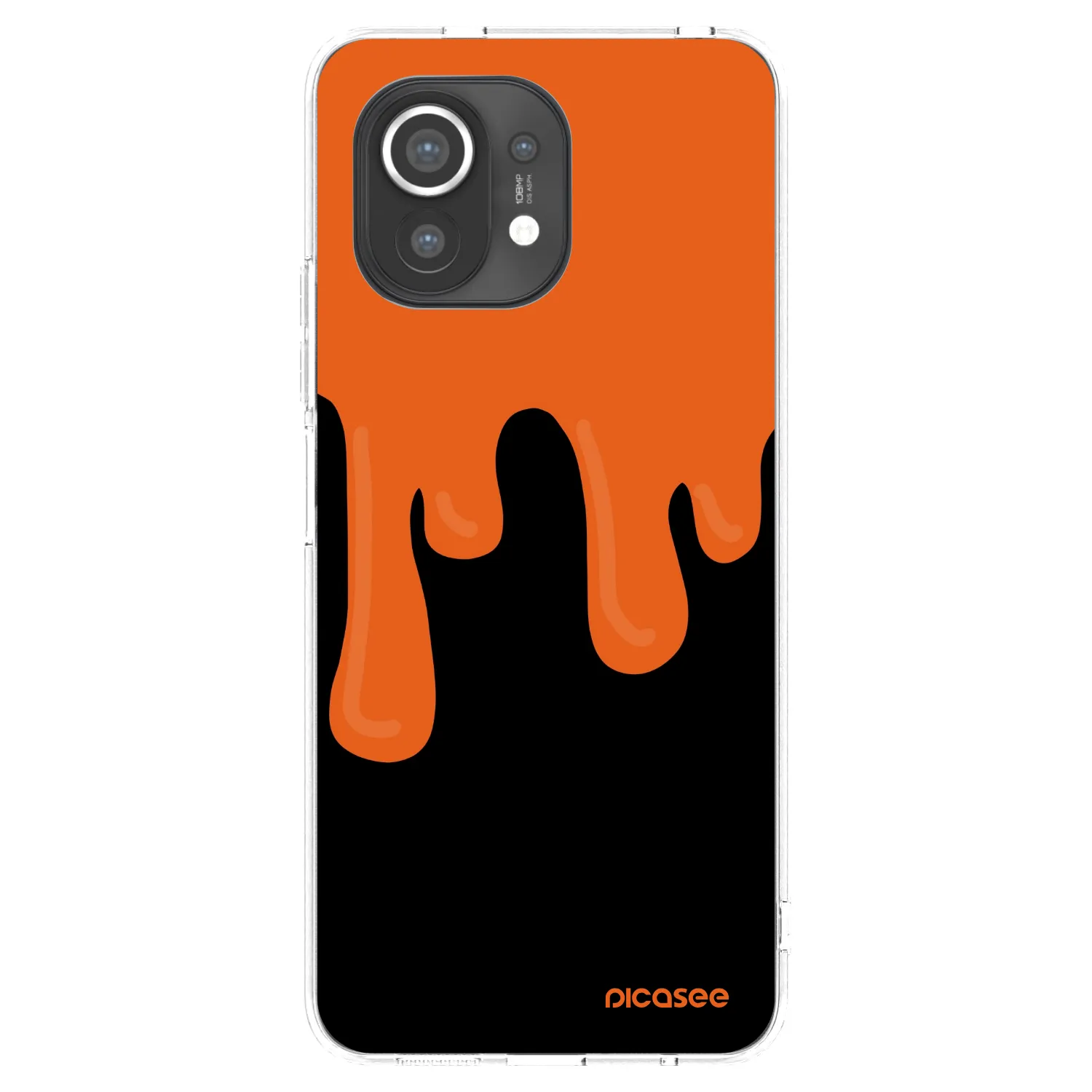 Picasee silikonski prozorni ovitek za Xiaomi Mi 11 - Orange spooky