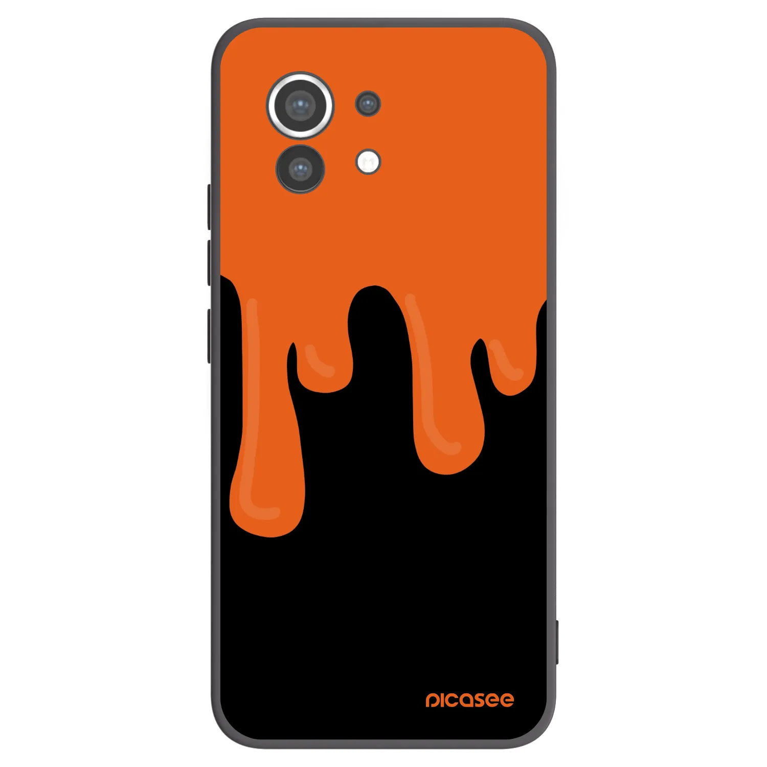 Picasee silikonski črni ovitek za Xiaomi Mi 11 - Orange spooky