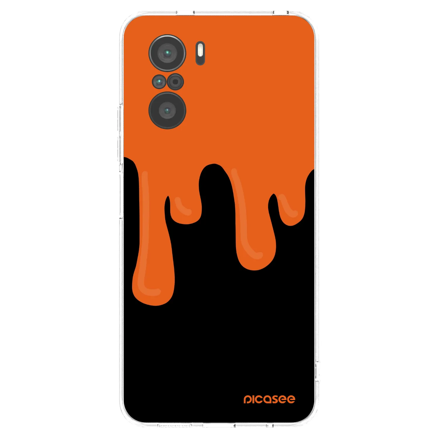 Picasee silikonski prozorni ovitek za Xiaomi Poco F3 - Orange spooky
