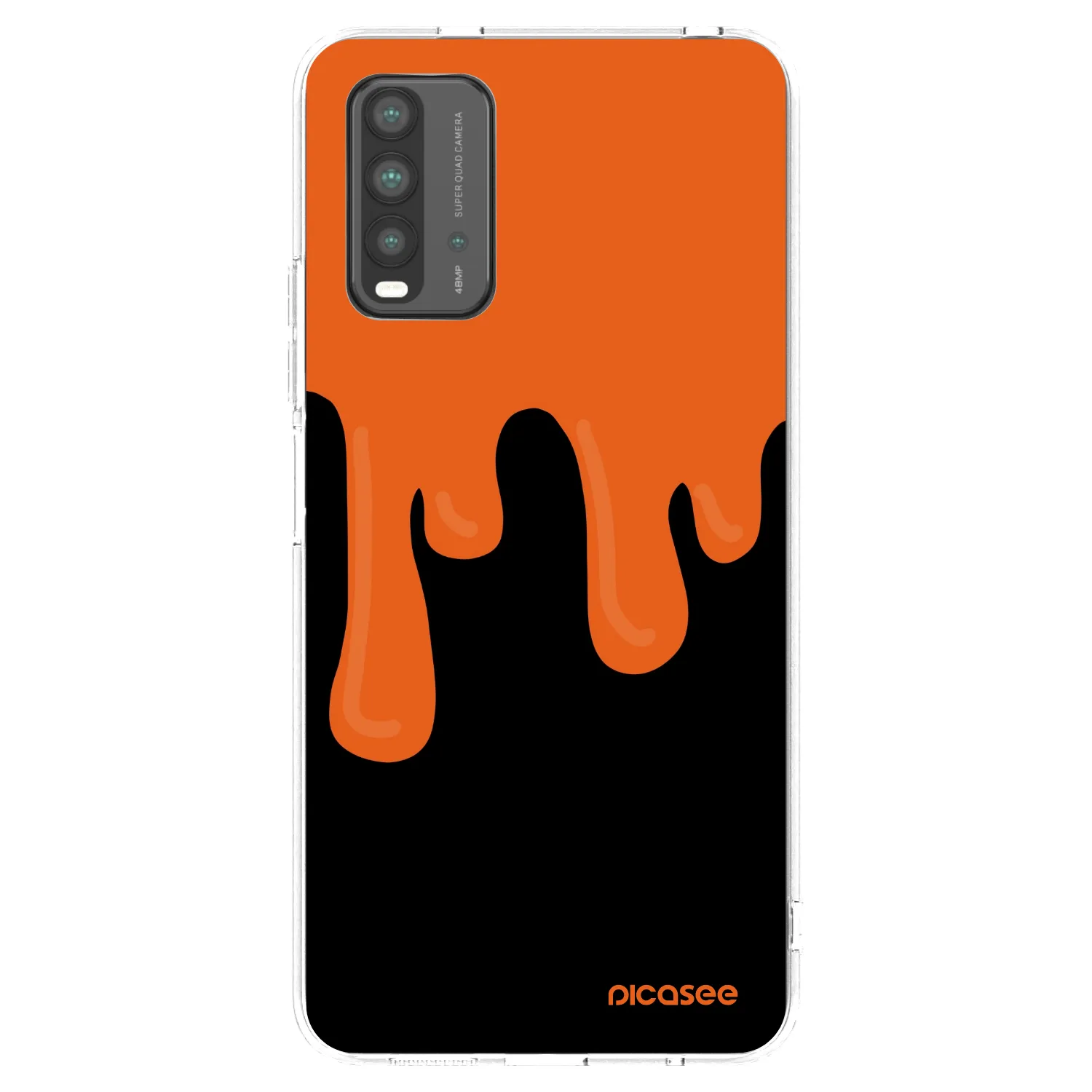 Picasee silikonski prozorni ovitek za Xiaomi Redmi 9T - Orange spooky