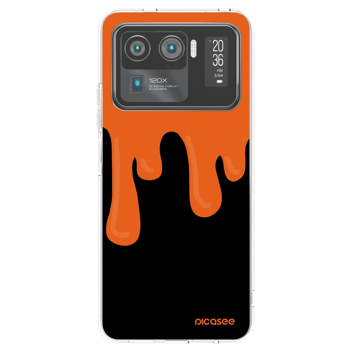 Picasee silikonski prozorni ovitek za Xiaomi Mi 11 Ultra - Orange spooky