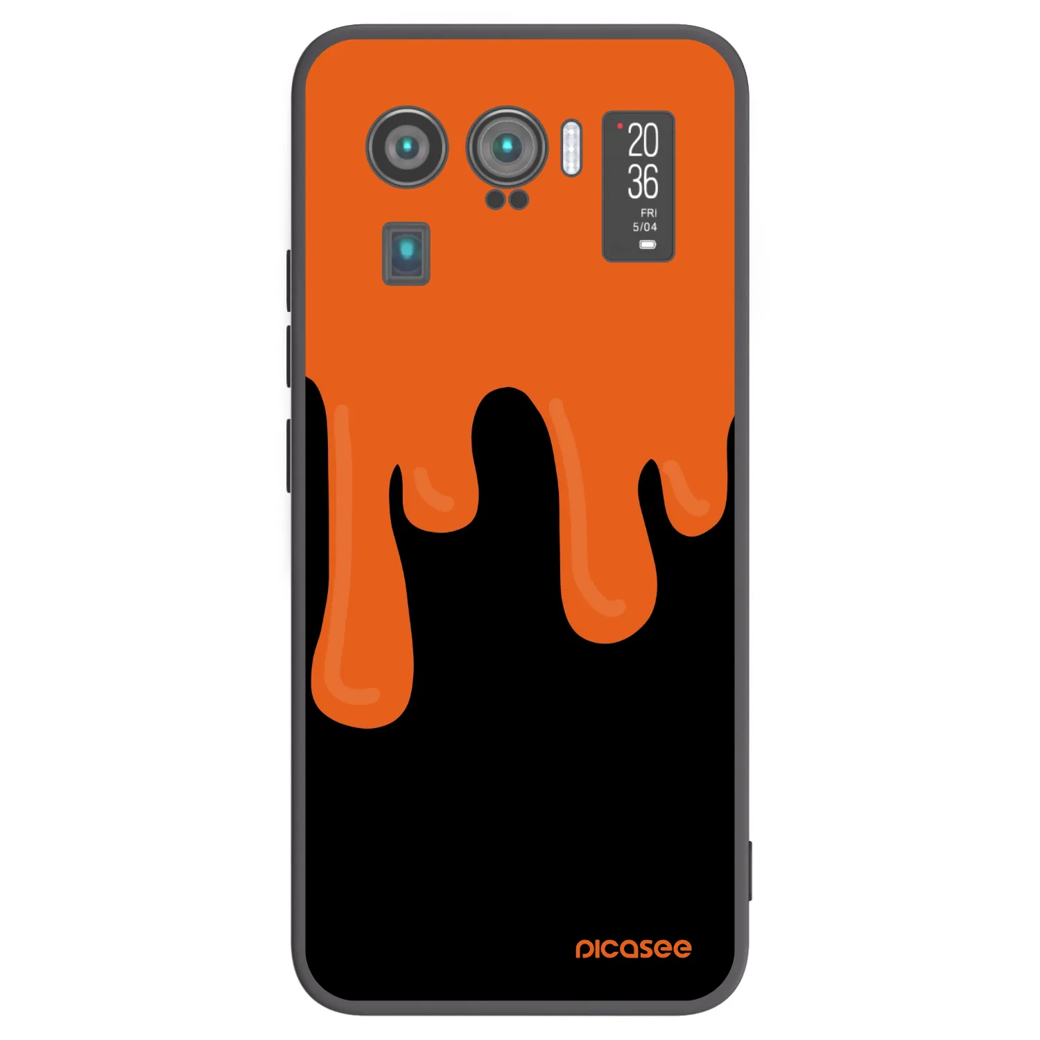 Picasee silikonski črni ovitek za Xiaomi Mi 11 Ultra - Orange spooky