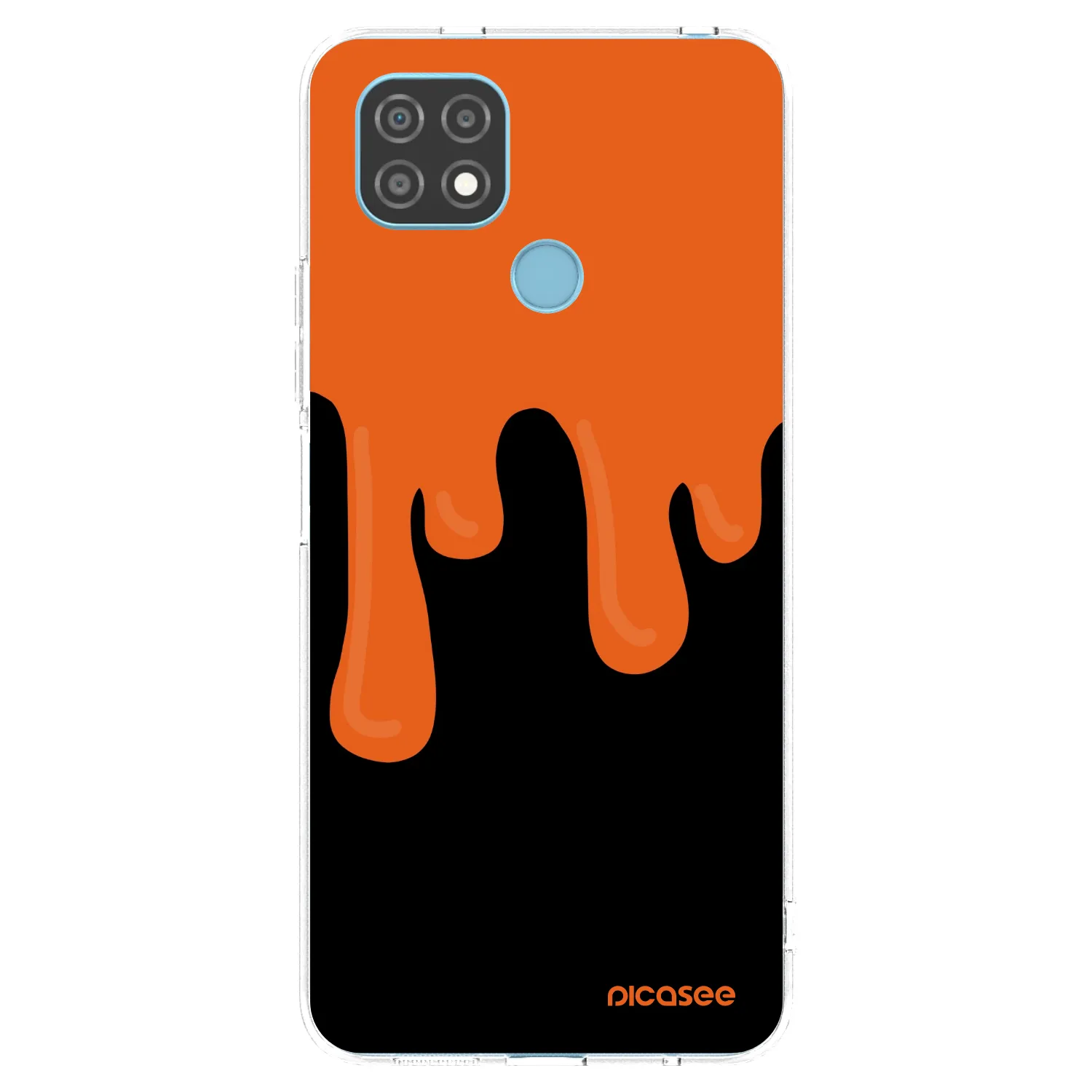 Picasee silikonski prozorni ovitek za Realme C21 - Orange spooky