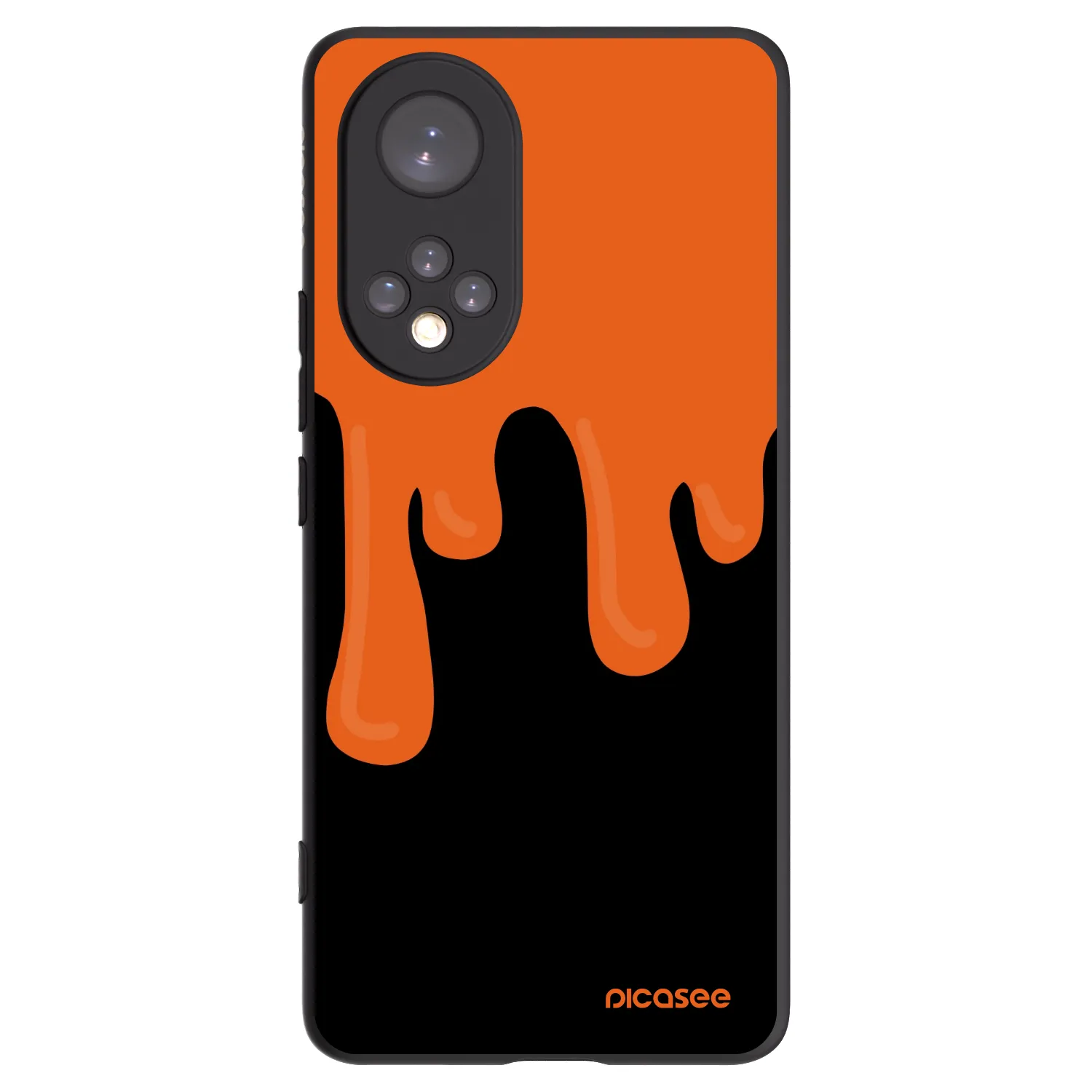 Picasee silikonski črni ovitek za Honor 50 5G - Orange spooky