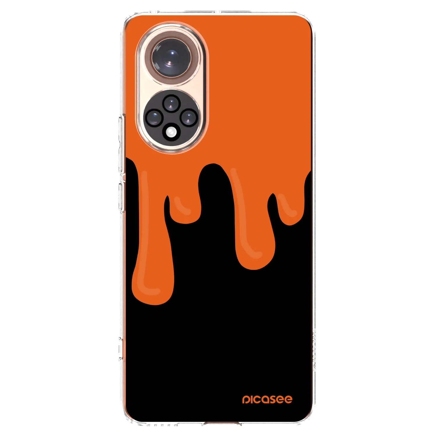 Picasee silikonski prozorni ovitek za Honor 50 5G - Orange spooky