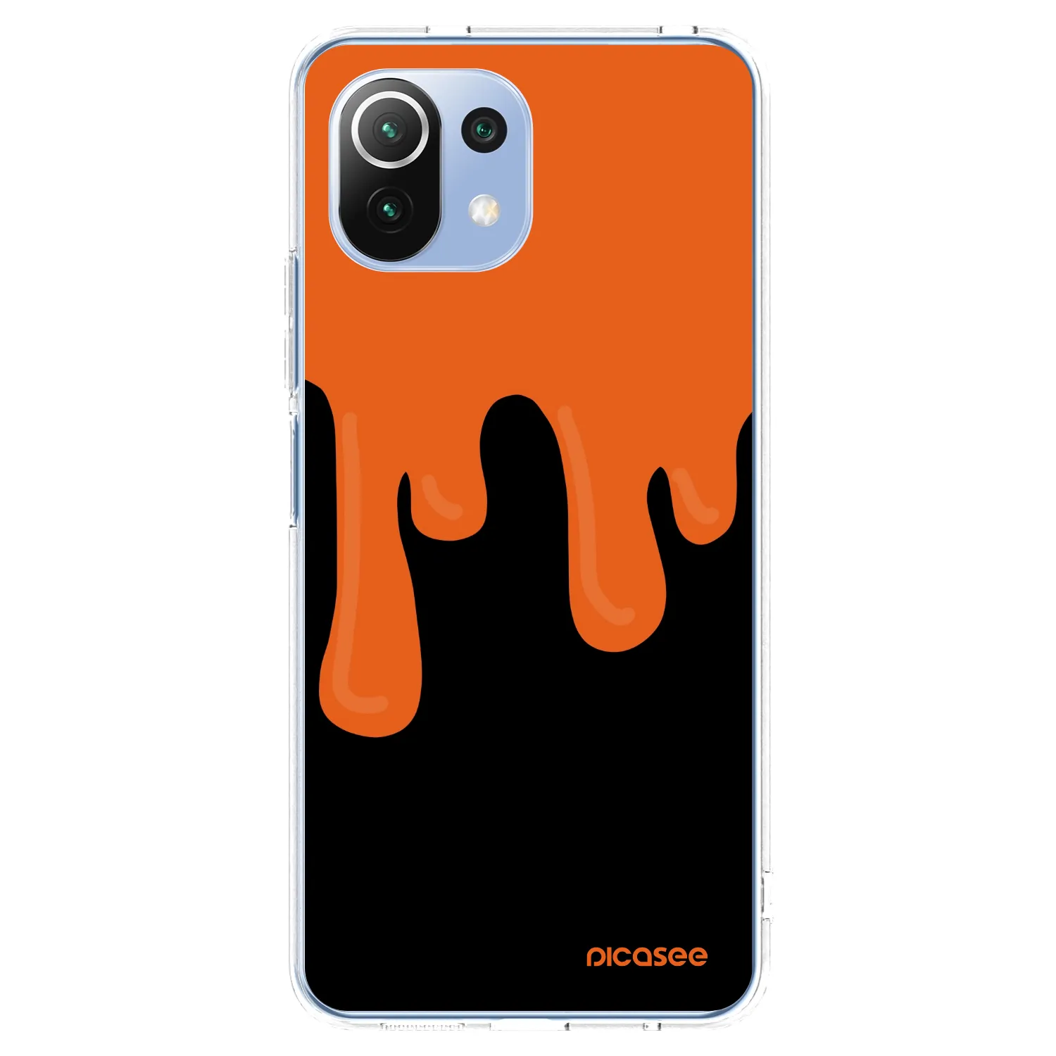 Picasee silikonski prozorni ovitek za Xiaomi 11 Lite 5G NE - Orange spooky