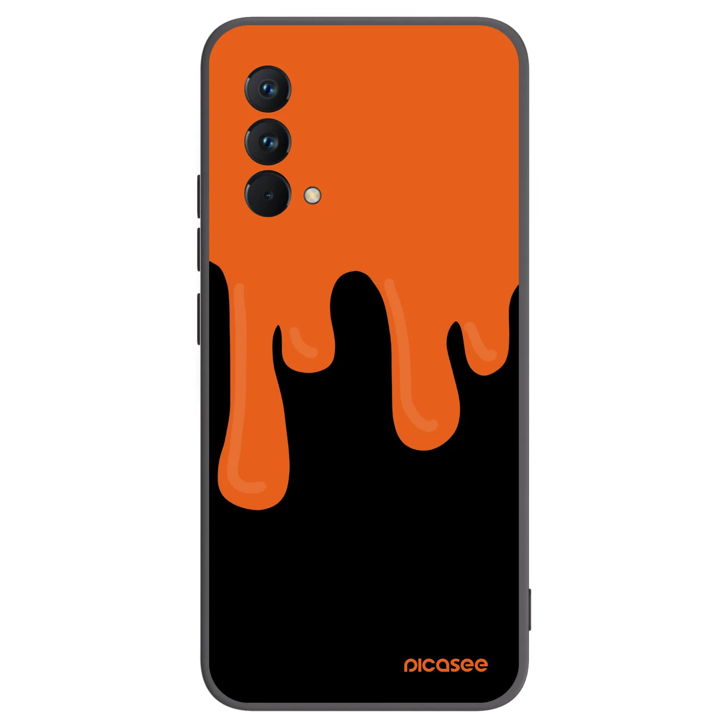 Picasee silikonski črni ovitek za Realme GT Master Edition 5G - Orange spooky