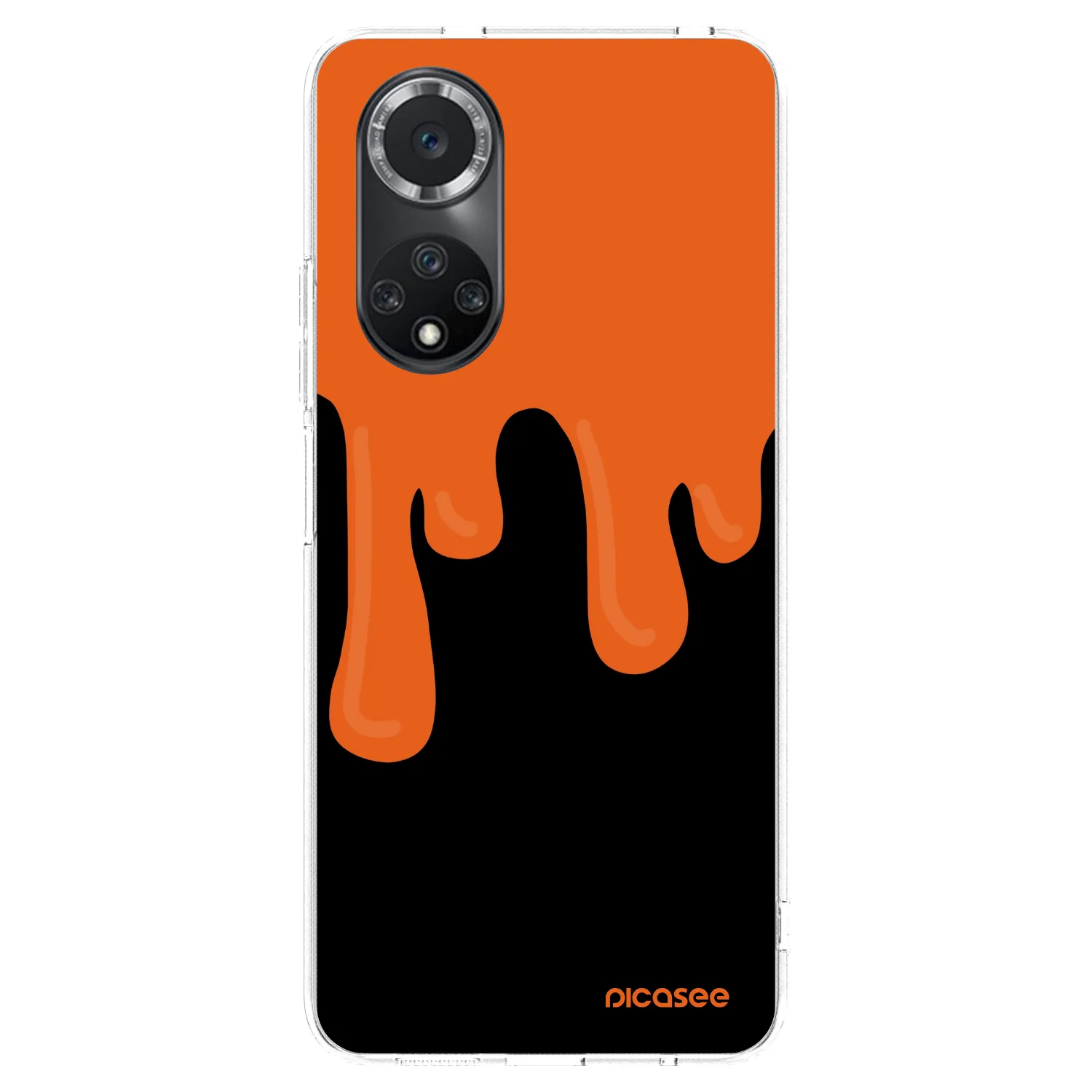 Picasee silikonski prozorni ovitek za Huawei Nova 9 SE - Orange spooky