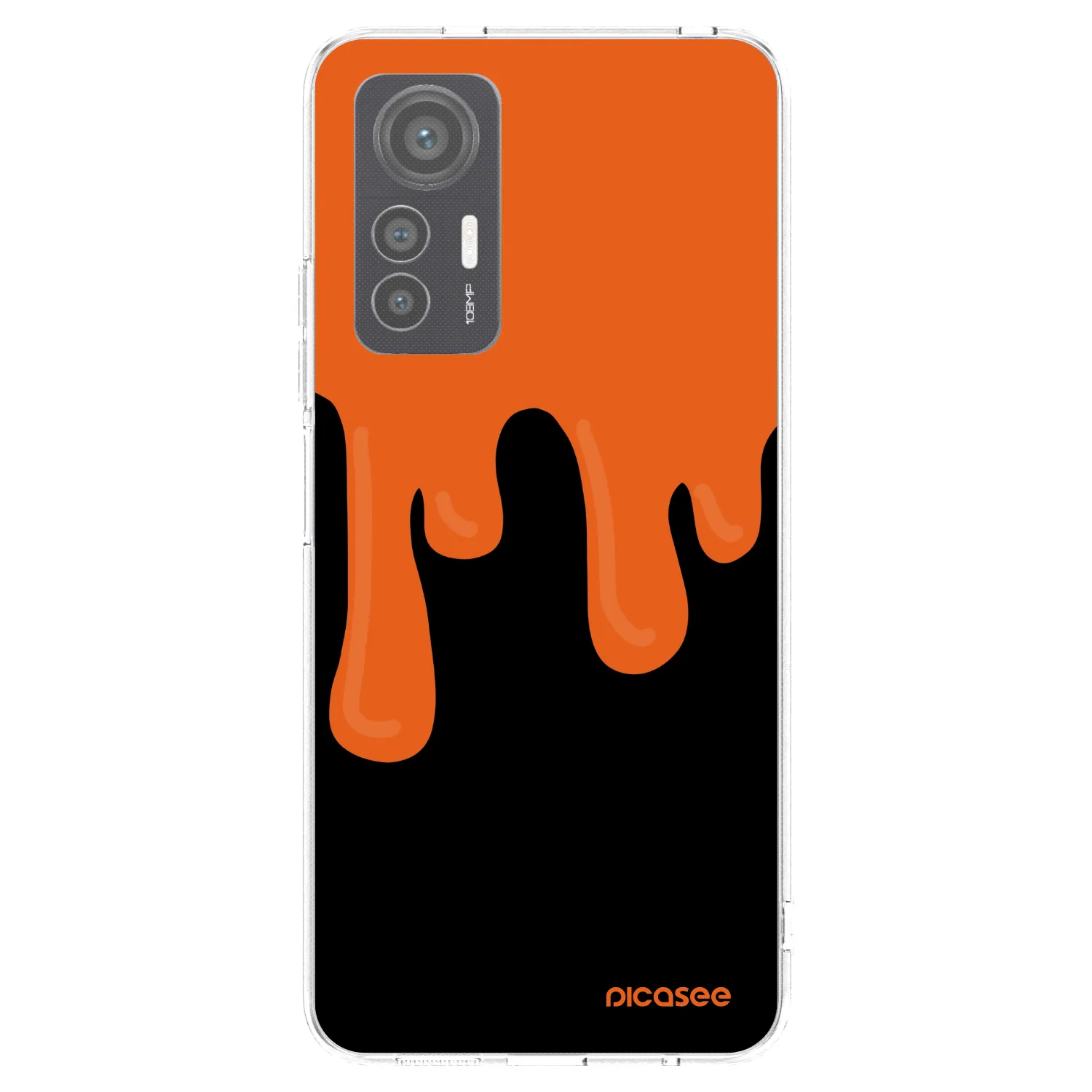 Picasee silikonski prozorni ovitek za Xiaomi 12 Lite - Orange spooky