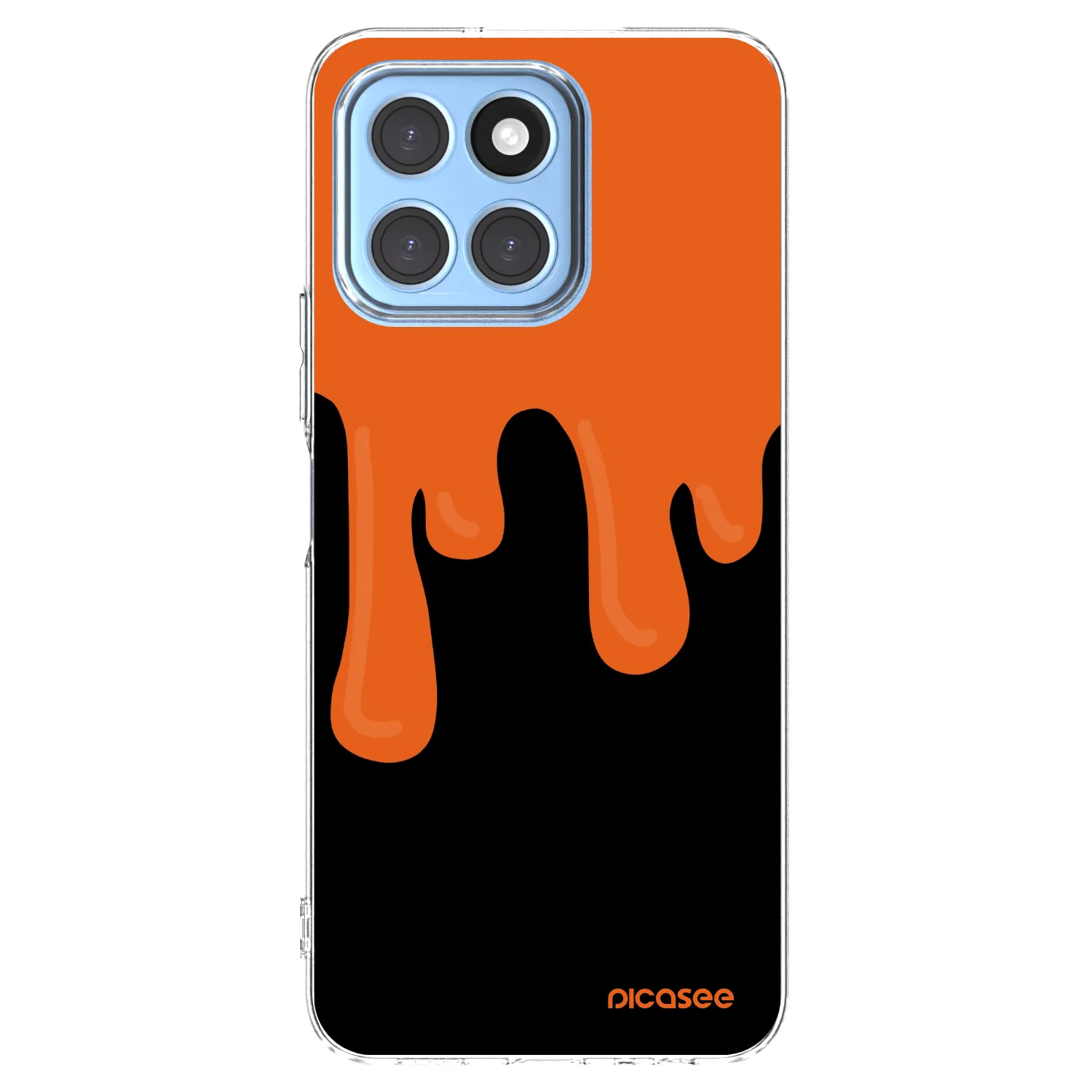 Picasee silikonski prozorni ovitek za Honor X6 - Orange spooky