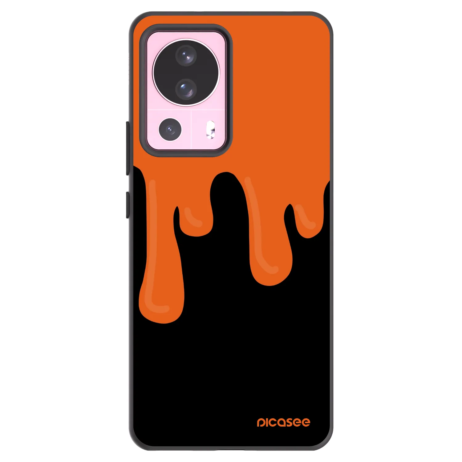 Picasee silikonski črni ovitek za Xiaomi 13 Lite - Orange spooky