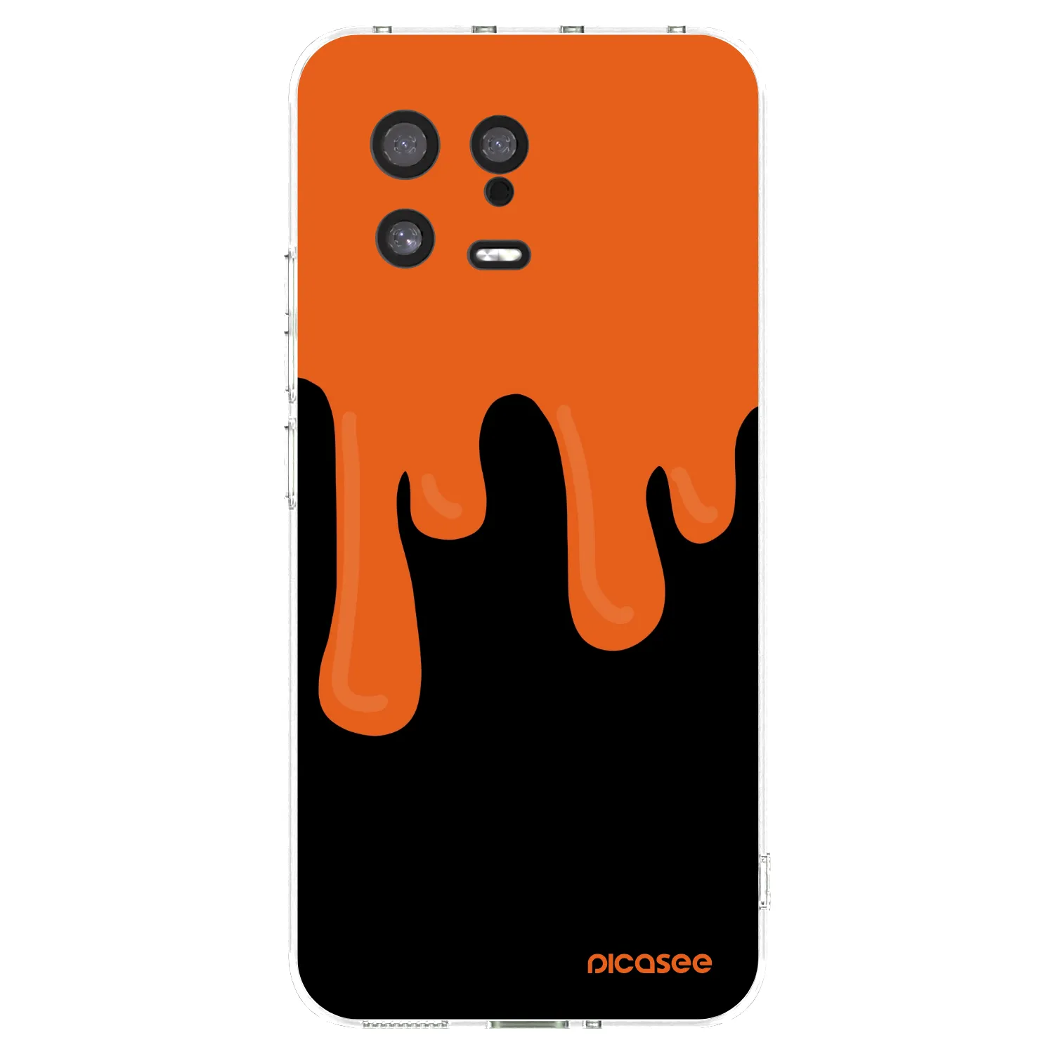 Picasee silikonski prozorni ovitek za Xiaomi 13 - Orange spooky