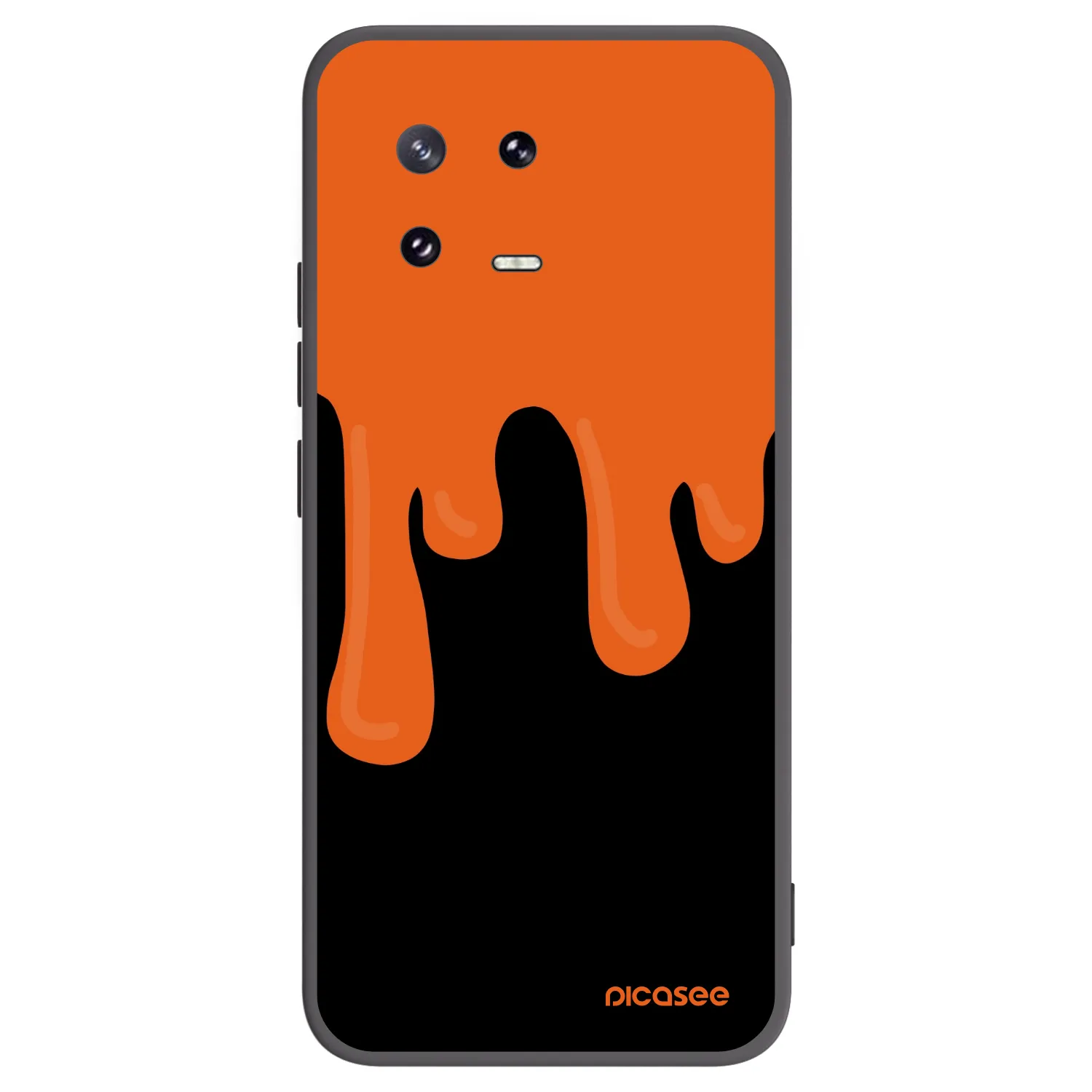 Picasee silikonski črni ovitek za Xiaomi 13 Pro - Orange spooky