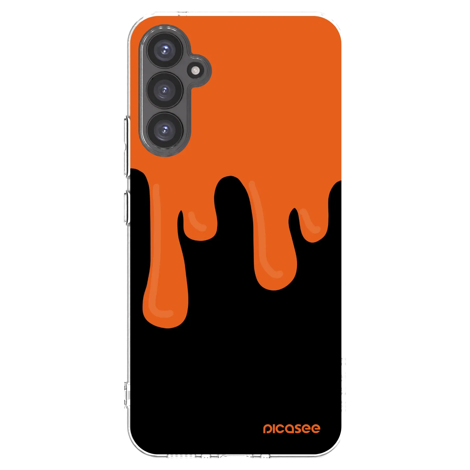 Picasee silikonski prozorni ovitek za Samsung Galaxy A34 5G A346B - Orange spooky