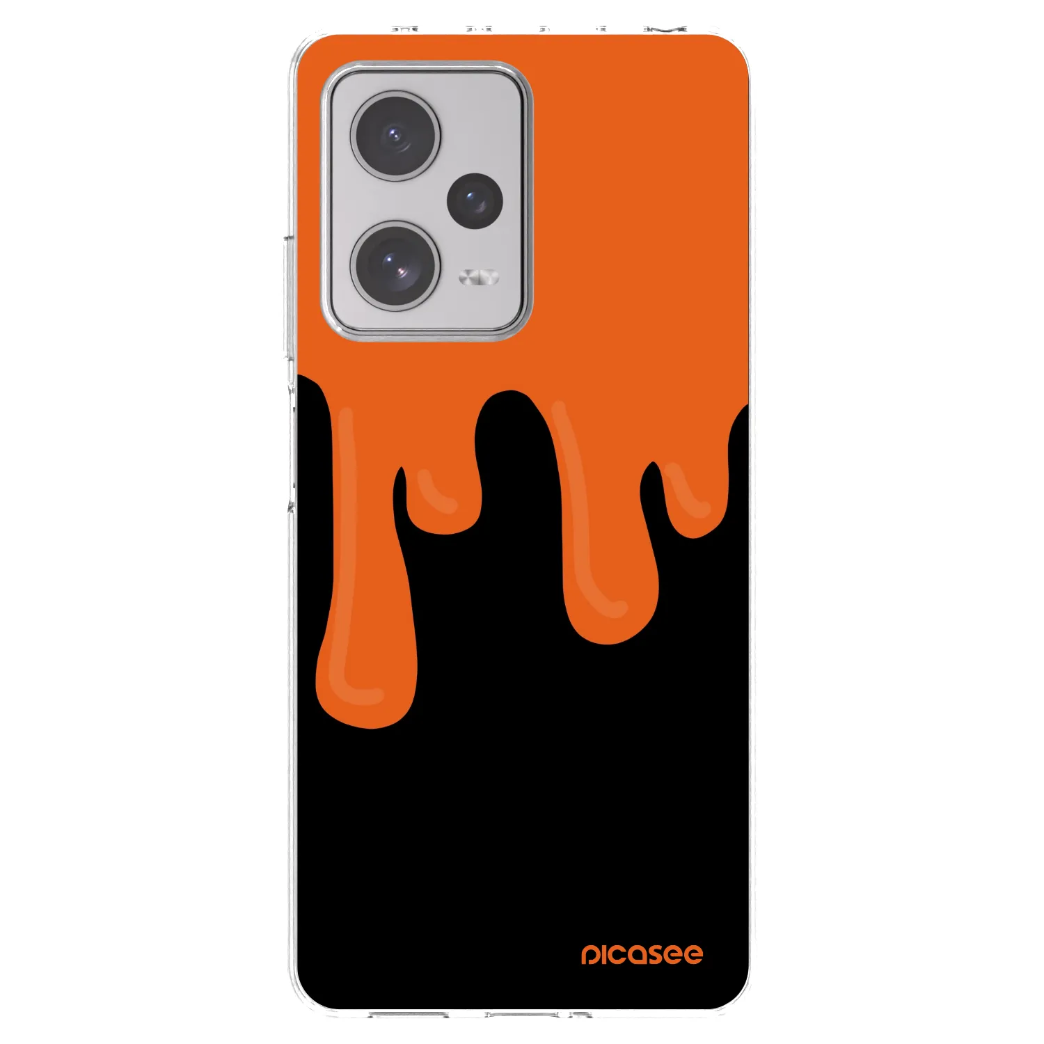 Picasee silikonski prozorni ovitek za Xiaomi Redmi Note 12 Pro+ 5G - Orange spooky
