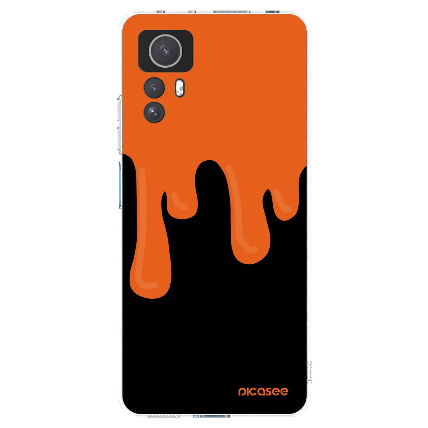 Picasee silikonski prozorni ovitek za Xiaomi Redmi Note 12S - Orange spooky