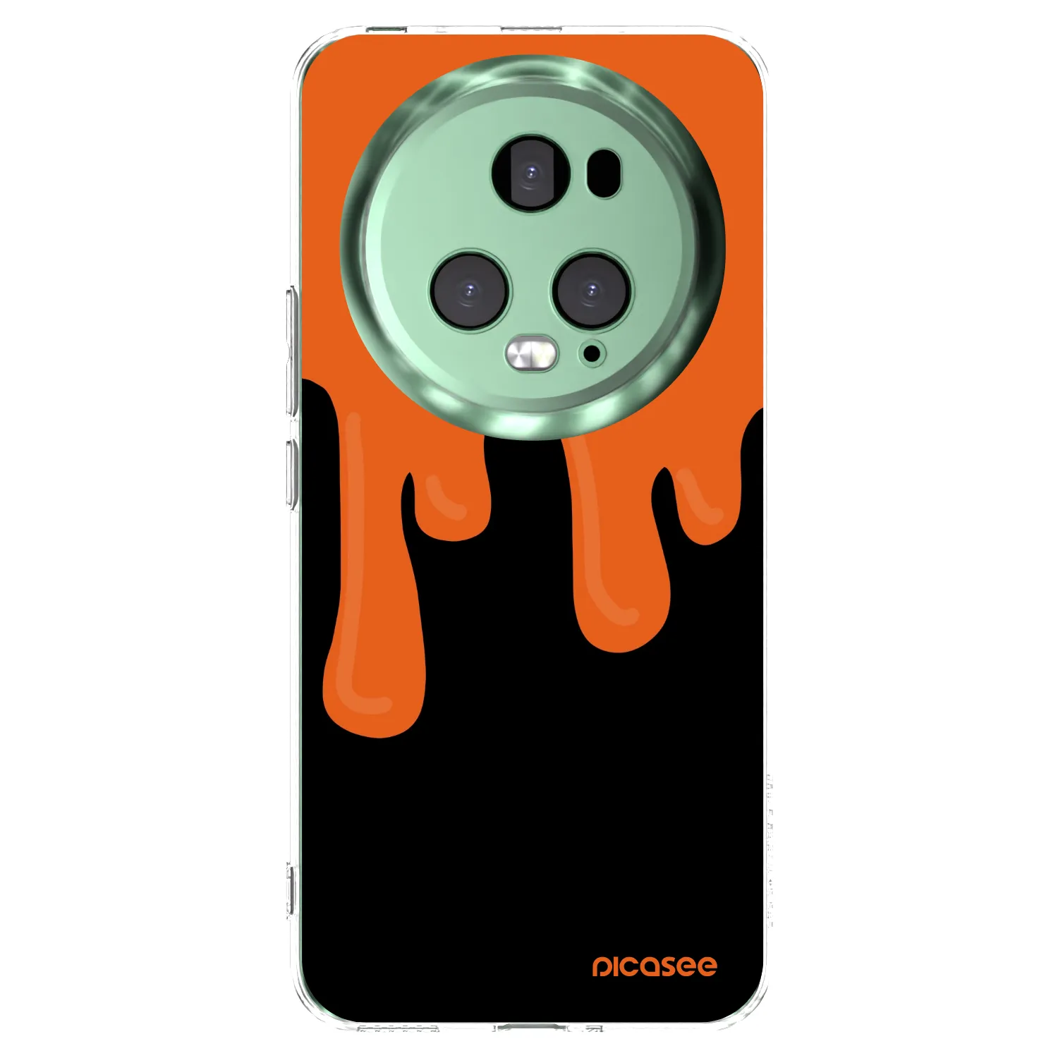 Picasee silikonski prozorni ovitek za Honor Magic5 Pro - Orange spooky