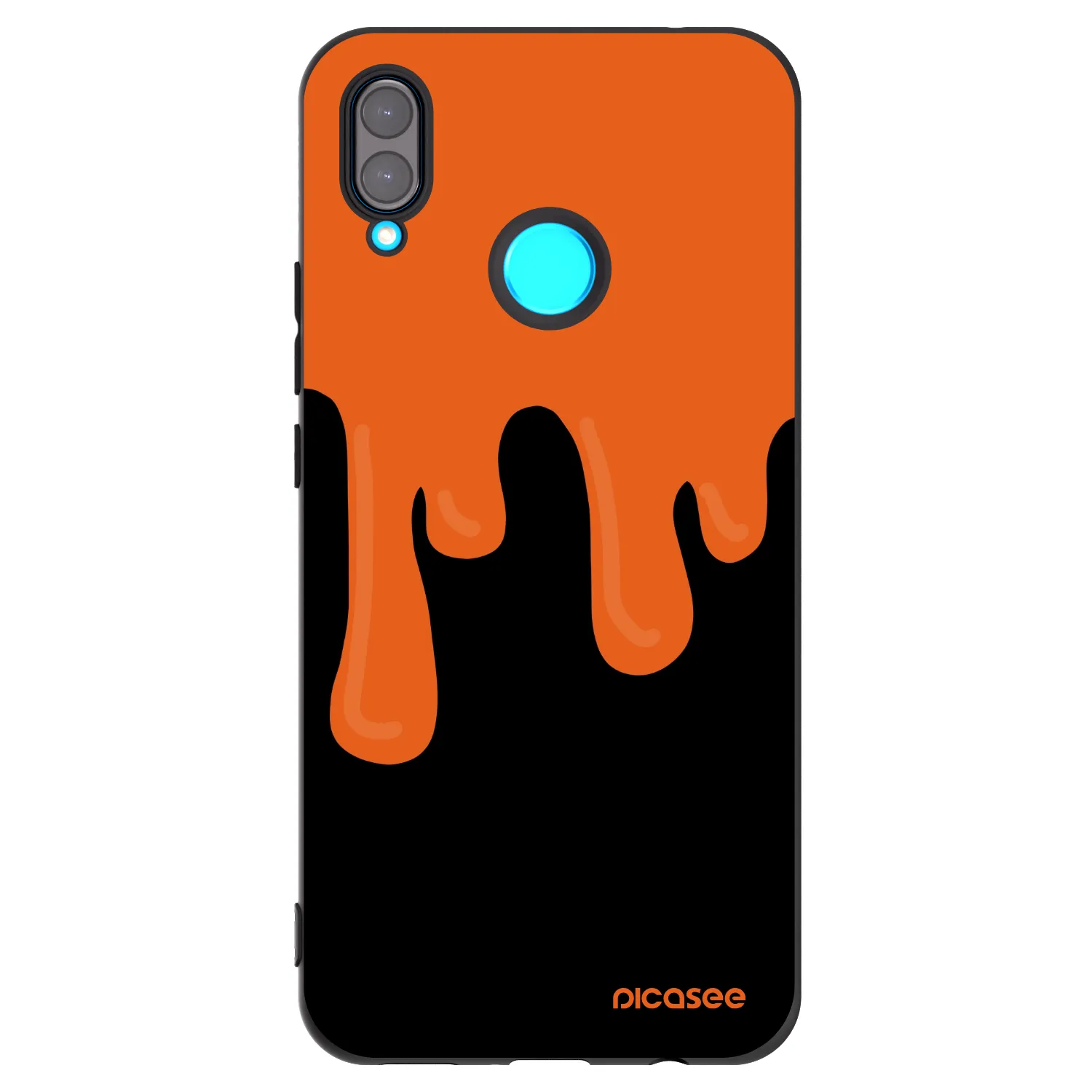 Picasee silikonski črni ovitek za Huawei Nova 3 - Orange spooky