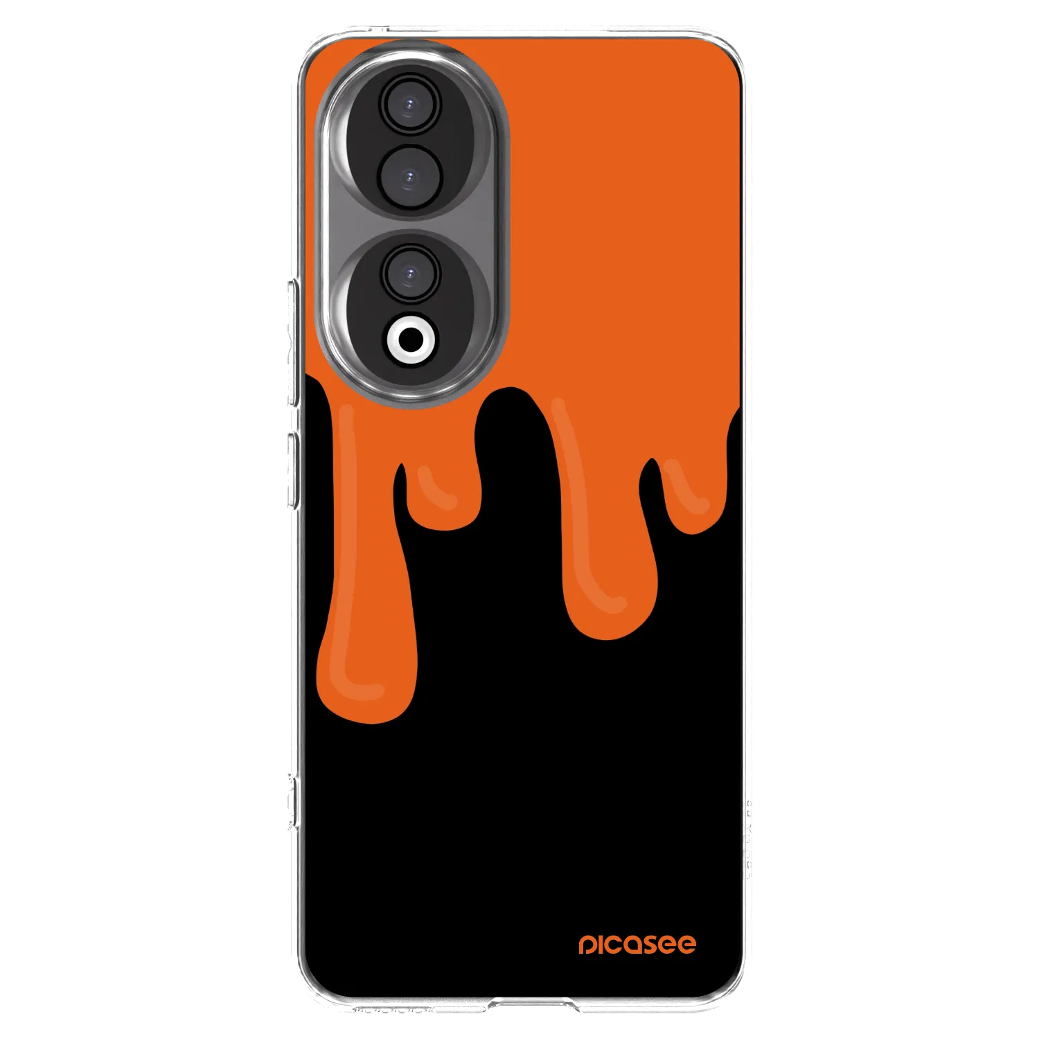 Picasee silikonski prozorni ovitek za Honor 90 5G - Orange spooky