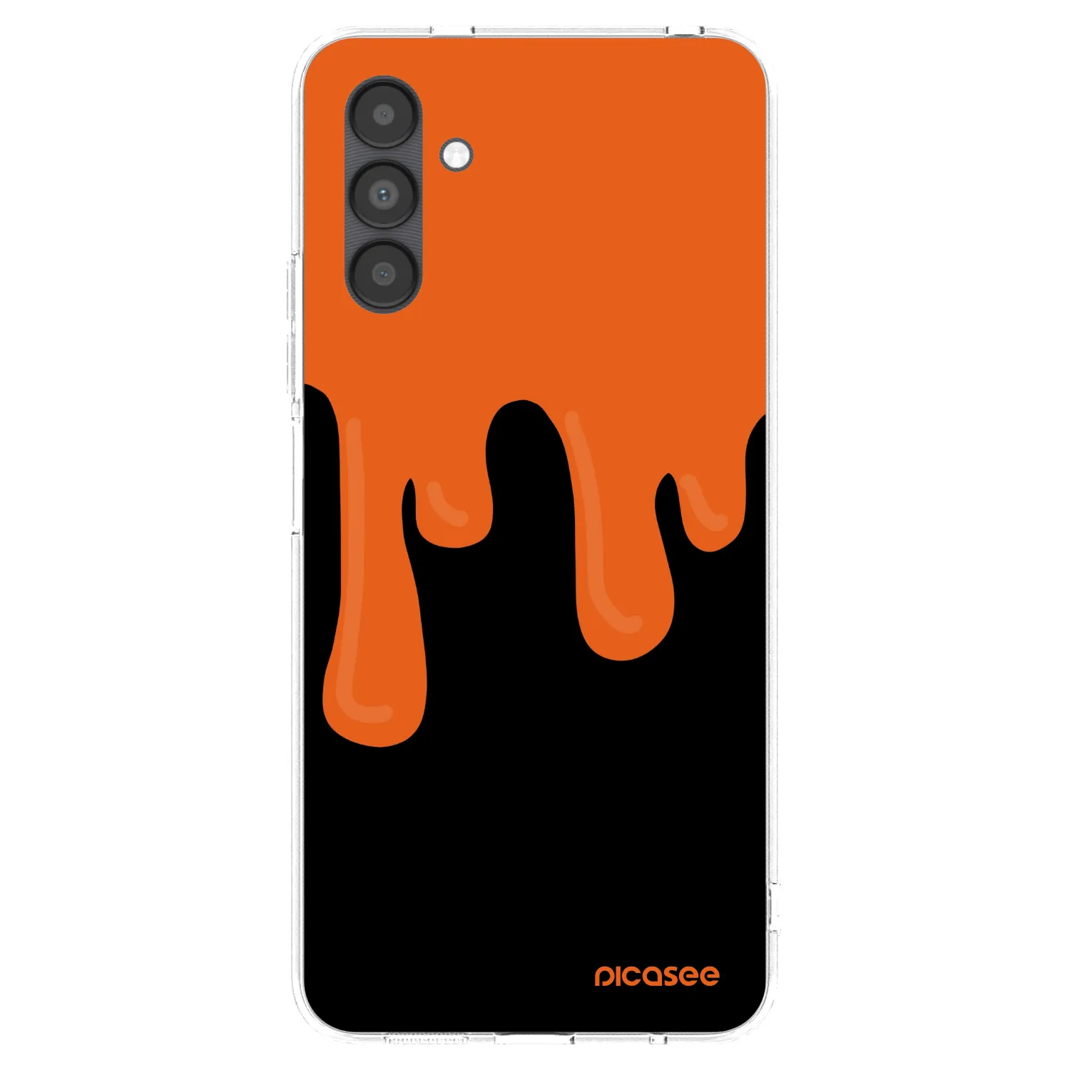 Picasee silikonski prozorni ovitek za Samsung Galaxy A04s A047F - Orange spooky