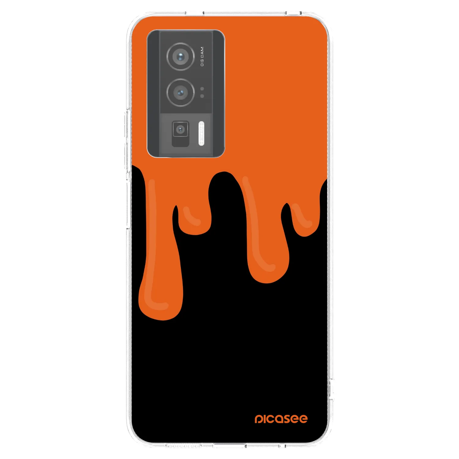 Picasee silikonski prozorni ovitek za Xiaomi Poco F5 Pro 5G - Orange spooky