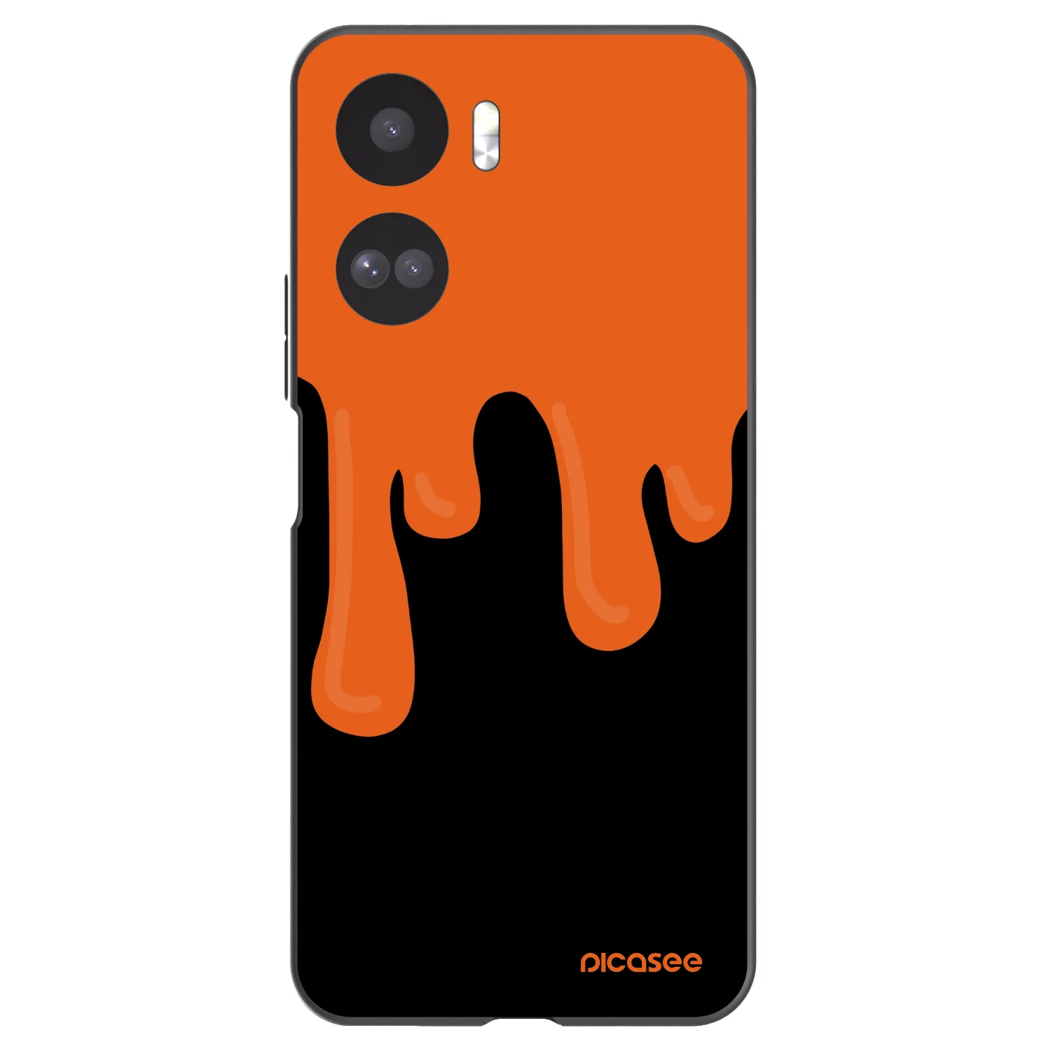 Picasee silikonski črni ovitek za Honor 90 Lite 5G - Orange spooky