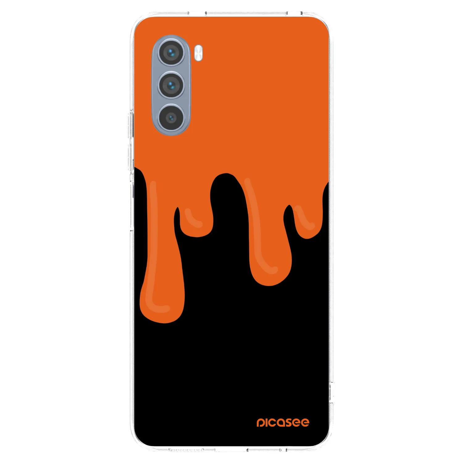 Picasee silikonski prozorni ovitek za Motorola Moto G62 - Orange spooky